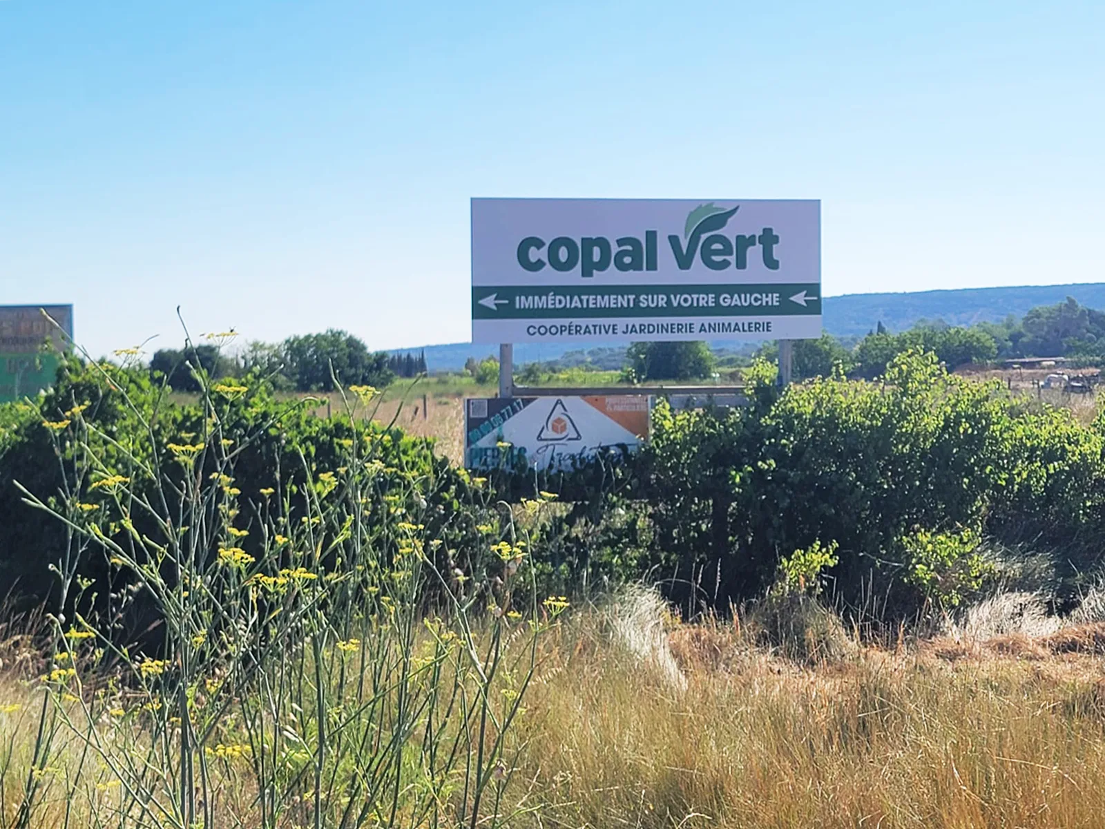 Fabrication et pose d’un panneau rigide en Dibond pour Copal à Fabrègues
