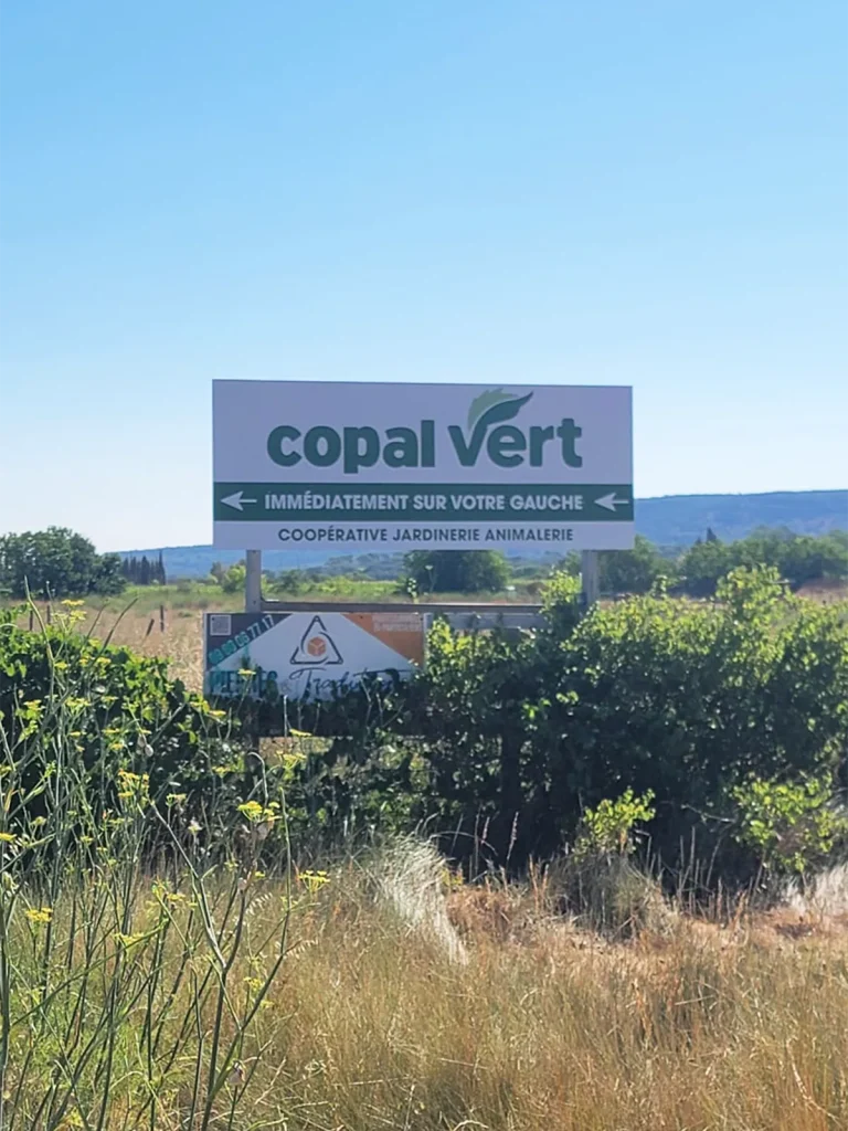 Fabrication et pose d’un panneau rigide en Dibond pour Copal à Fabrègues