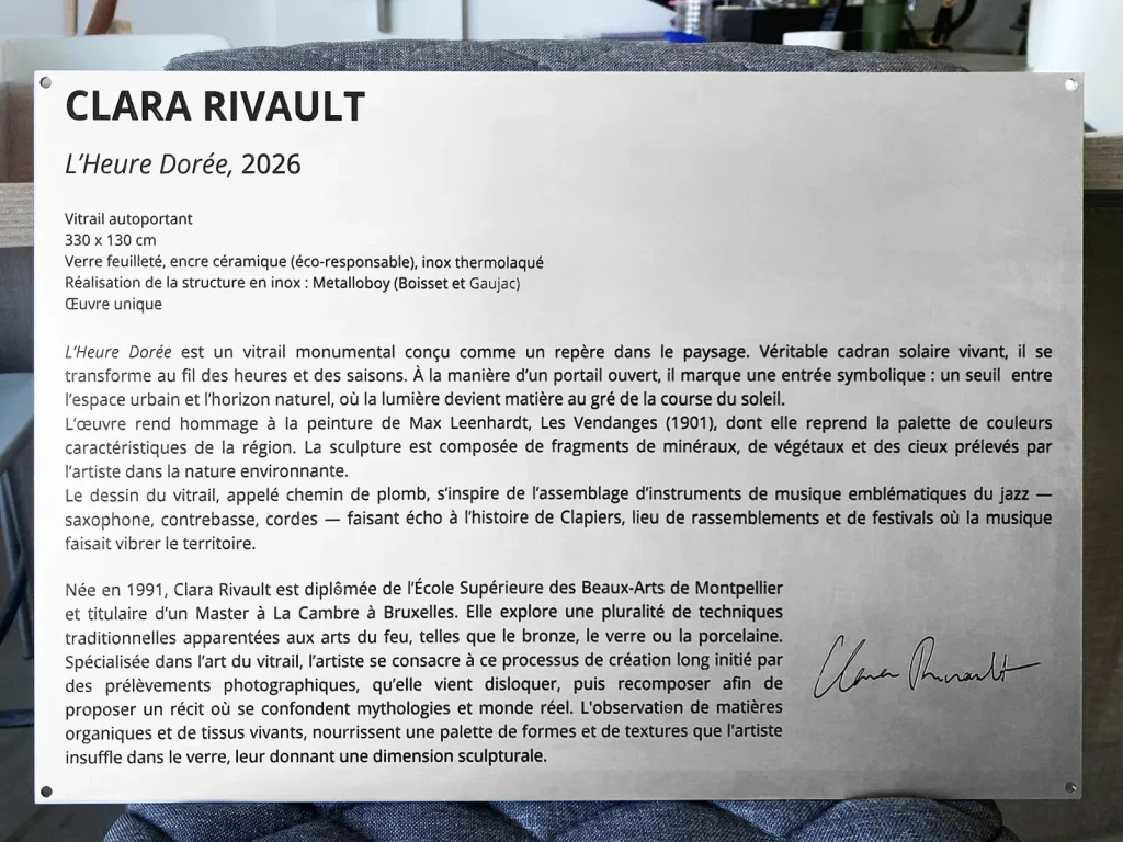 Fabrication et pose d’une plaque inaugurale pour Altemed à Clapier